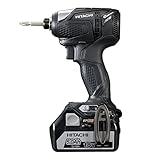日立工機 18V コードレス インパクトドライバー 充電式 5.0Ahリチウムイオン電池、充電器、予備電池、ケース付 シルバー WH18DDL(2LJCK)