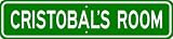 CRISTOBAL ROOM SIGN - Personalized Gift Boy or Girl, Aluminum