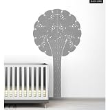 Cornet Tree Black Label Wall Decal Color: M.Gray