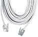 GE TL96119 Phone Line Cord (25 ft, White, 4-conductor)