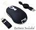 iMicro 3-Button 3D RF Wireless Optical Scroll Mini Mouse 800 DPI Resolution for Laptop and Desktop Computer Use ( Black ) ** Batteries Included ** Compatible with all Laptop, Netbook, Notebook, Or Desktop Computers