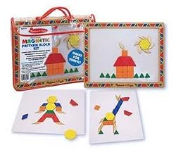MELISSA & DOUG DELUXE MAGNETIC PATTERN BLOCKS SET
