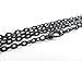 20 CleverDelights Vintage Style Necklaces - Dark Black Color - 24 Inch - Rolo Chain Necklace - Lobster Clasp and Jump Rings Attached - Jewelry Findings - 3 x 4mm Oval Links - Antiqued Necklaces - 24