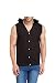 Leana Black Hooded Sleevless Stylish Men