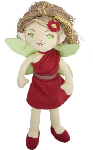 Planet Pixies Maya Doll, Brown Hair, Red Dress.