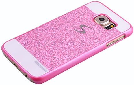 galaxy s6,doopoo Tm Beauty Luxury Diamond Hybrid Glitter Bling Hard Shiny Sparkling with Crystal Rhinestone Cover Case for Samsung Galaxy S6 G9200 (pink, Galaxy S6)