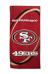 San Francisco 49ers Fiber Reactive Pool/Beach/Bath Towel (Team Color)