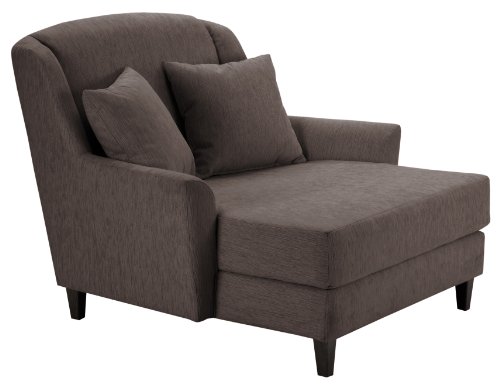 Max Winzer 27621100 Jana Megasessel inklusiv 2 Zierkissen Strukturgewebe, schoko