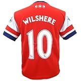 レプリカ 海外 大人用 サッカー ユニフォーム 半袖 13-14モデル ◆ Arsenal FC アーセナル HOME #10 ジャック ウィルシャー HQH-370-2014