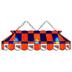Imperial Charlotte Bobcats Licensed 40-Inch Rectangular Stained Glass Billiard Table Light