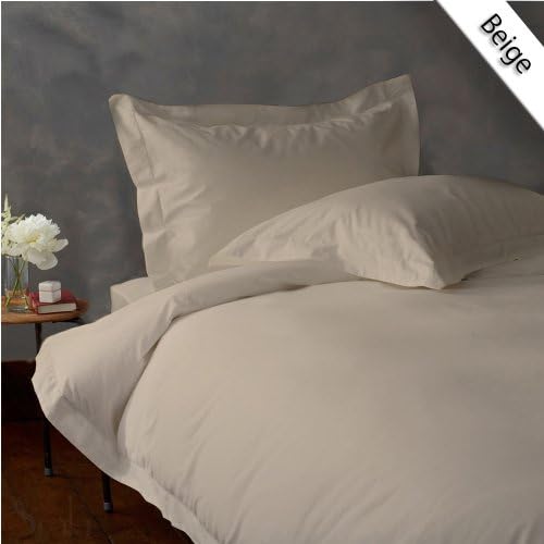 Classic Hotel Quality 3PC Duvet Set 2000 Thread Count Queen 100% Brushed Microfiber Beige Solid by Anky Bedding