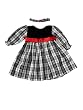 Minibasix Girl Black & White Holiday Dress Set