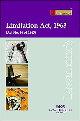 Limitation Act 1963 (Lawmann's) 2017 Edition