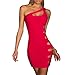 Rebecca Lujan Women's Evening Clubwear Bodycon Bodysuit Celebrity Dress