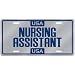 New " Usa Nursing Assistant " License Plate Occupations