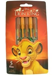Disney the Lion King 2 Pack Ballpoint Stick Pens (10 Units)