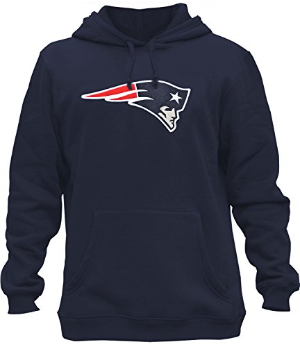 Clor Mens New England Patriots Super Athletic Pullover Hoodie