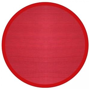 Buy Anji Mountain Villager Crimson Bamboo Rug 7' Round (Crimson) now!