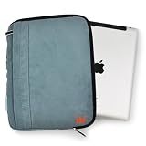 CaseCrown Faux Suede Zip Sleeve Case (Gray) for the new iPad / iPad 2 / iPad 3 & Other Tablets