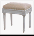 Shabby Chic Vanity Stool