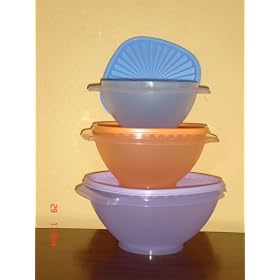 Tupperware Classic Servalier 3 Pc Bowl Set by Tupperware