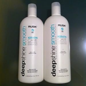 Rusk Deepshine Smooth Keratin Care Smoothing Shampoo and Conditioner Duo 33.8 oz Rusk Deepshine Smooth Keratin Care Smoothing Shampoo and Conditioner Duo 33.8 oz