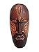 The Challenger of Self, African Tribal Wooden Mask, Hand Carved in Bali, 8 Inch