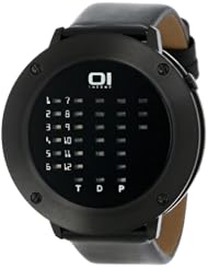 01TheOne Womens Ibiza Ride Round Black Leather Watch #IRR202RB1