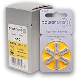PowerOne Mercury-Free Hearing Aid Batteries Size 10 (60 batteries)