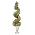 Kingston Pine Spiral Tree with Clear Lights - 5H'