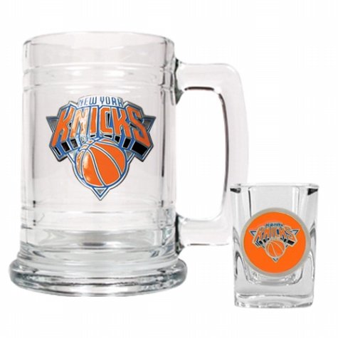 NBA New York Knicks Boilermaker Set - Primary Logo