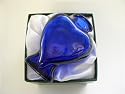 Decorative Cobalt blue heart bottle/bud vase