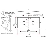 PEERLESS WSP-425 External Wall Plates for Metal-Stud Walls