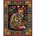 Tapestry Cat 1000 Piece Jigsaw Puzzle White Mountain