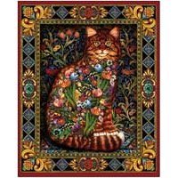 White Mountain Puzzles Tapestry Cat