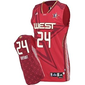 Kobe Bryant NBA 2010 All Star Swingman SEWN Jersey