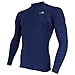 Compression Shirt Long Sleeve (Navy - M) Men's Cold Top, Best for Gym Running, Basketball