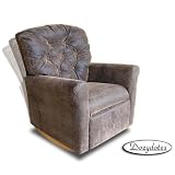 Brown Bomber 7 Button Child Rocker Recliner Chair