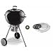 Weber 1351999 One-Touch Premium Gourmet Black mit Sear Grate Set