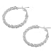 Sterling Silver Braided Rope Hoop Earrings