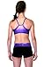TumbleWear Girl's Purple/Black Rollover Shorts SM