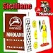 Siciliane 96/38 Modiano Regional Italian Playing Cards. Authentic Italian Deck. Includes Free Scopa and Briscola Instructions in English.