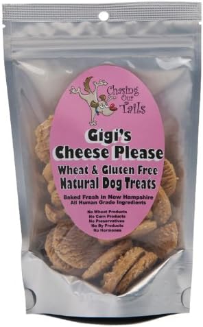 Chasing Our Tails Gigi's Cheese Please Natural Dog Treats. Gluten Free Formula with 35% Real Cheese. Handmade with Fresh Local Ingredients