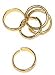 Package of 288 Gold Novelty Favor or Craft Rings