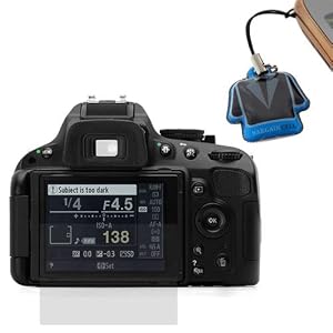 GTMax Premium Clear LCD Screen Protector guard + LCD PVC Cleaner for Nikon D5100 SLR Digital Camera