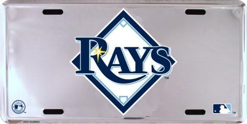 Tampa Bay Rays Super Stock metal auto tag mirror background