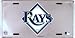 Tampa Bay Rays Super Stock metal auto tag mirror background