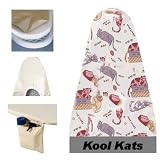 Ironing Board Cover & Pad One-Piece Deluxe (54x14) Kool Kats - Household Essentials #2001-25