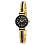Armitron Women's 753627BKGP NOW Swarovski� Crystal Accented Gold-Tone and Black Enamel Bangle Watch