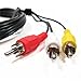 SF Cable, 3 RCA Male to 3 RCA Female Audio Video Extension Cable (10 Feet)